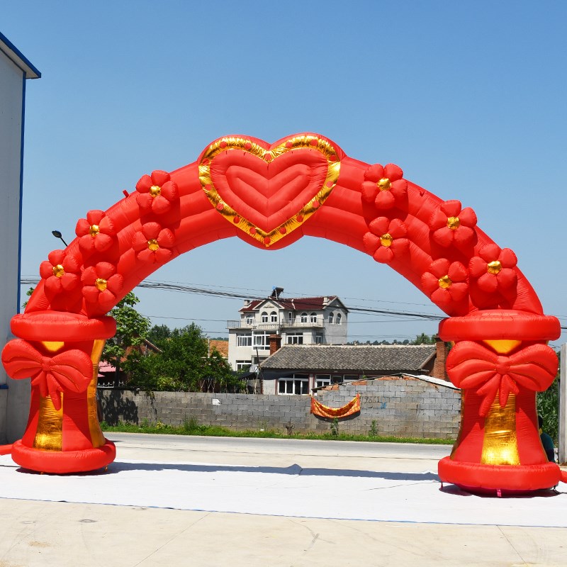 台州红色爱心充气拱门